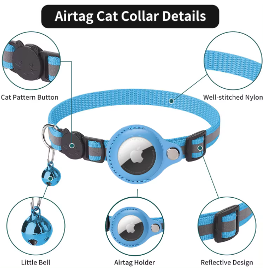 lariwo airtag katten halsband details