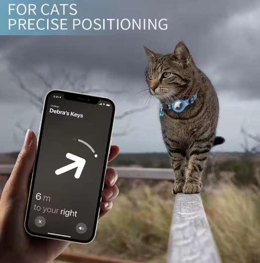 volg je kat met de lariwo kattenhalsband voor airtag