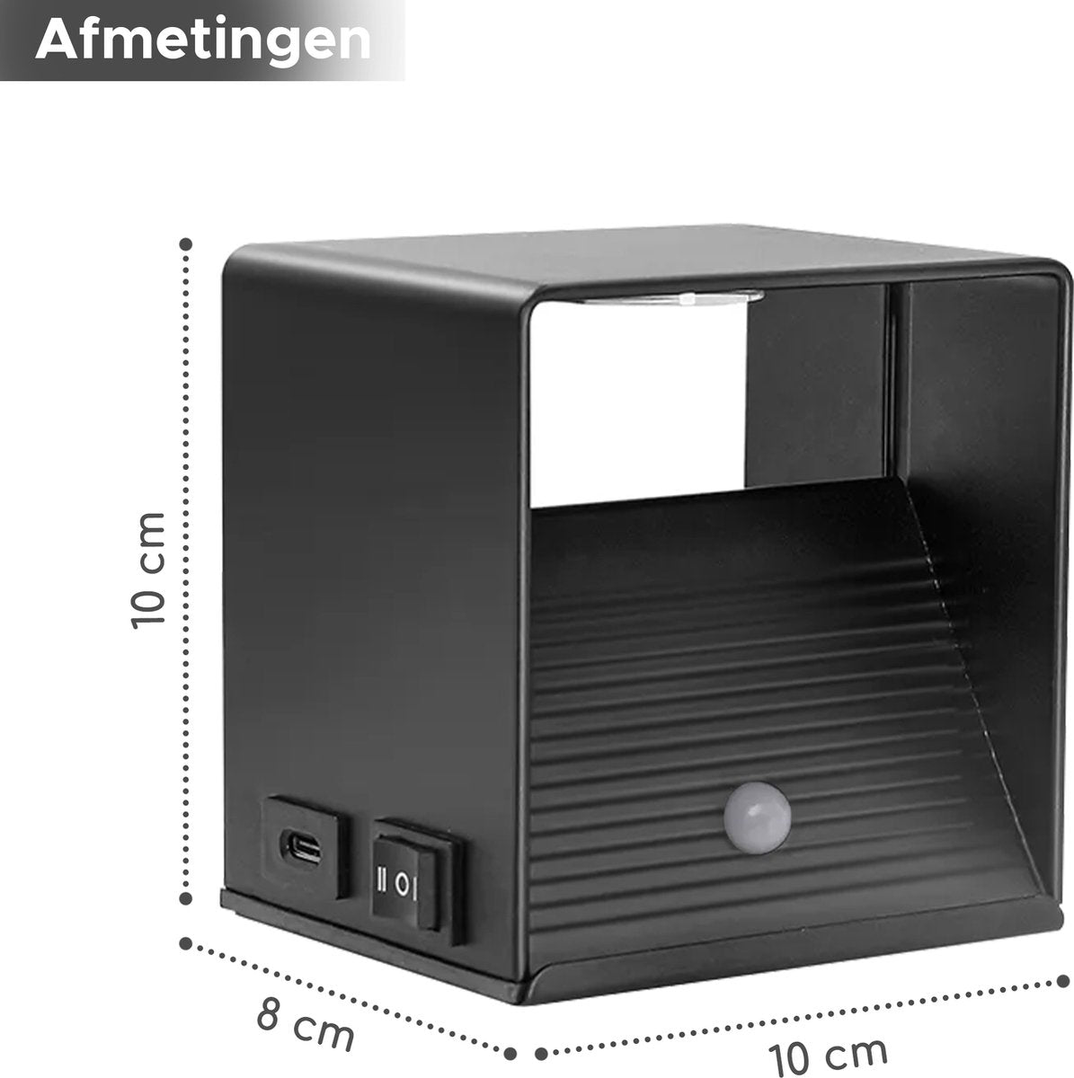 afmetingen Oplaadbare LED wandlamp