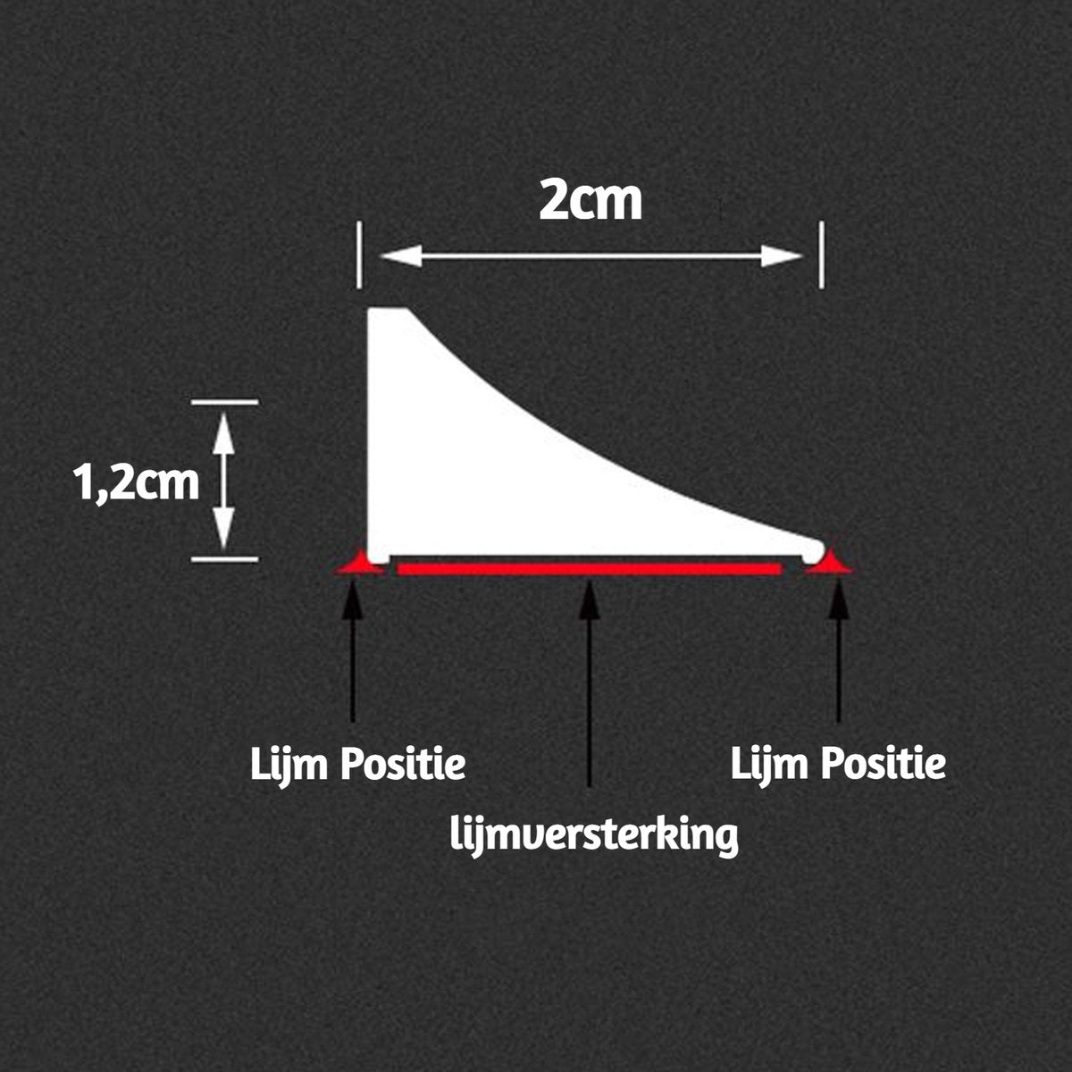 Kopie van Waterkering Hoekje 200cm Zwart