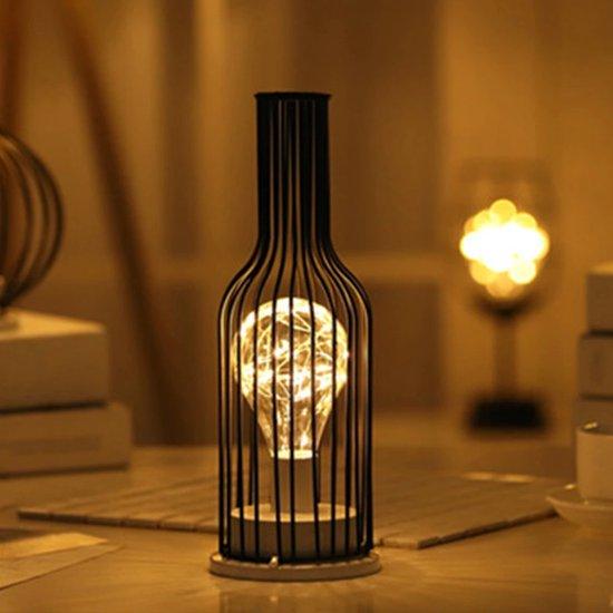 Metalen LED tafellamp incl Batterijen - Lariwo
