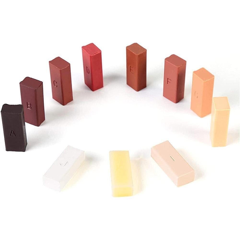 verschillende kleuren hout herstel