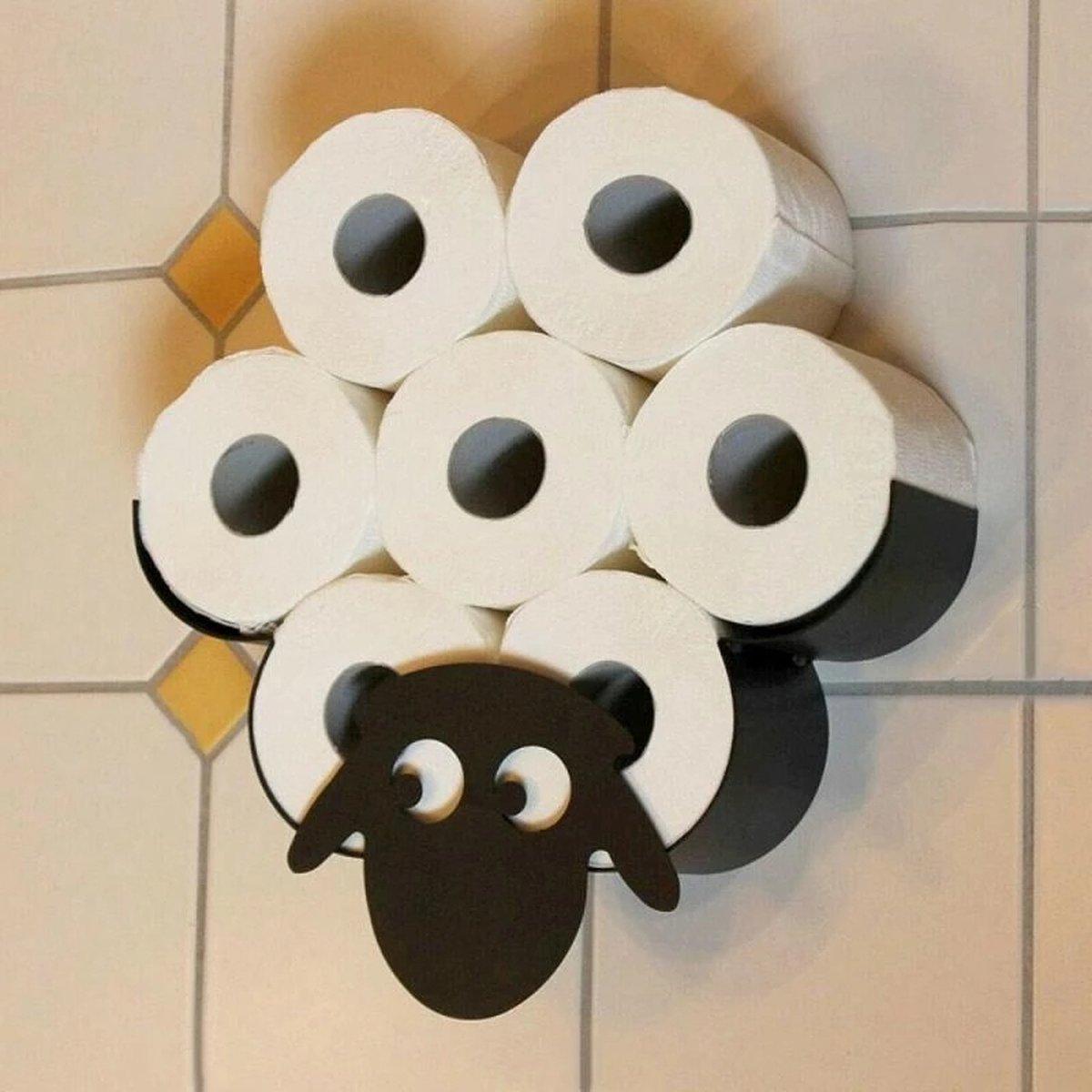 wc rol houder op de muur