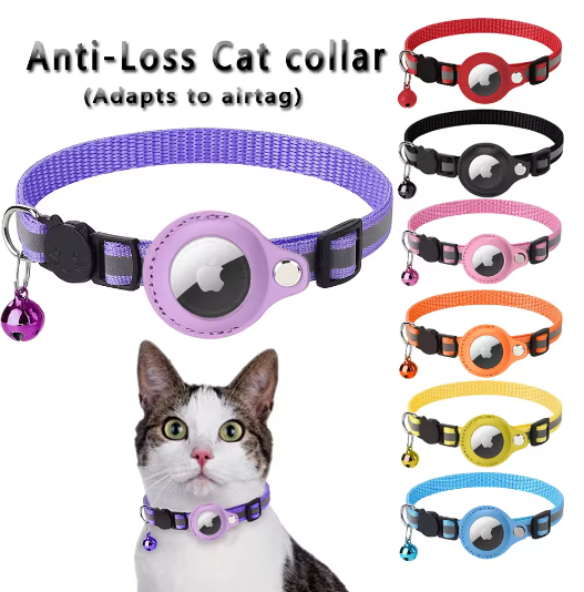 Lariwo katten halsband voor airtag met alle kleuren