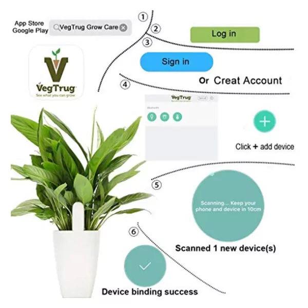 Bluetooth 4 in 1 plant care monitor - Lariwo