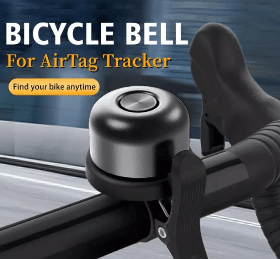 Fietsbel met Apple AirTag houder voor diefstalbeveiliging - Geschikt voor e-bikes van Gazelle, Batavus, en Stella - Anti-diefstal - Outdoor - Mountainbike - Lariwo