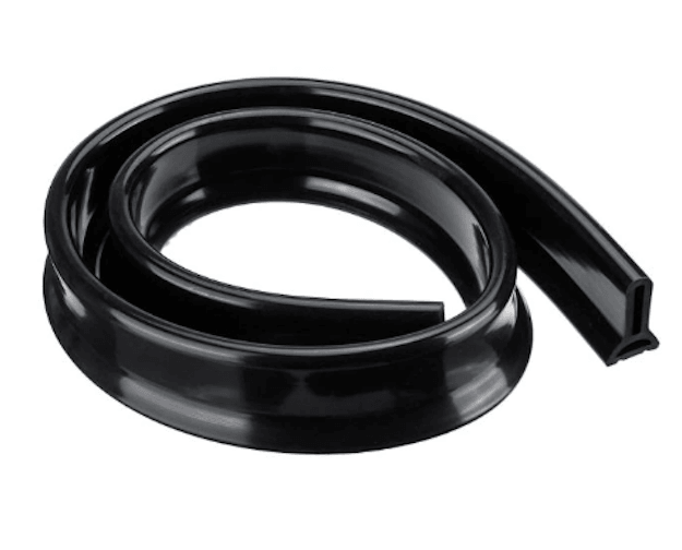 siliconen waterkering hoog model kleurstaal zwart
