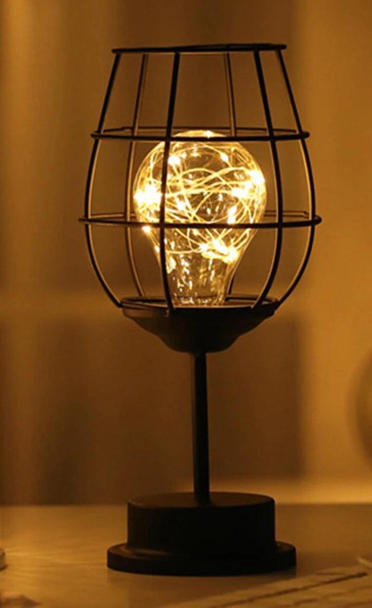 Metalen LED tafellamp incl Batterijen - Lariwo