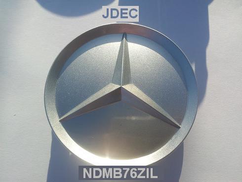 Mercedes Naafdoppen zilver 80mm